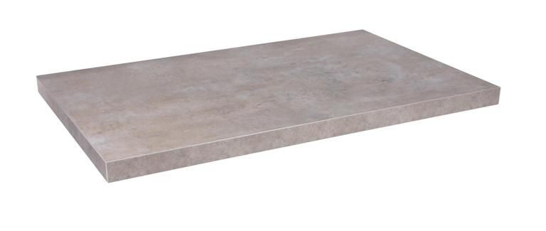 Plateau de table Chant ABS béton 110 x 68 cm