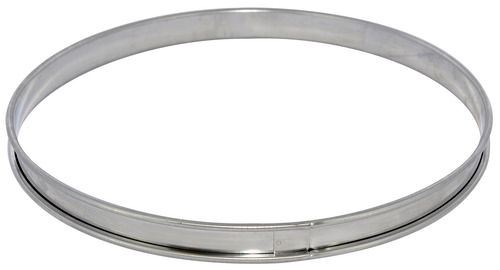 Cercle à tarte inox rond 30 cm H. 2.7 cm Gobel