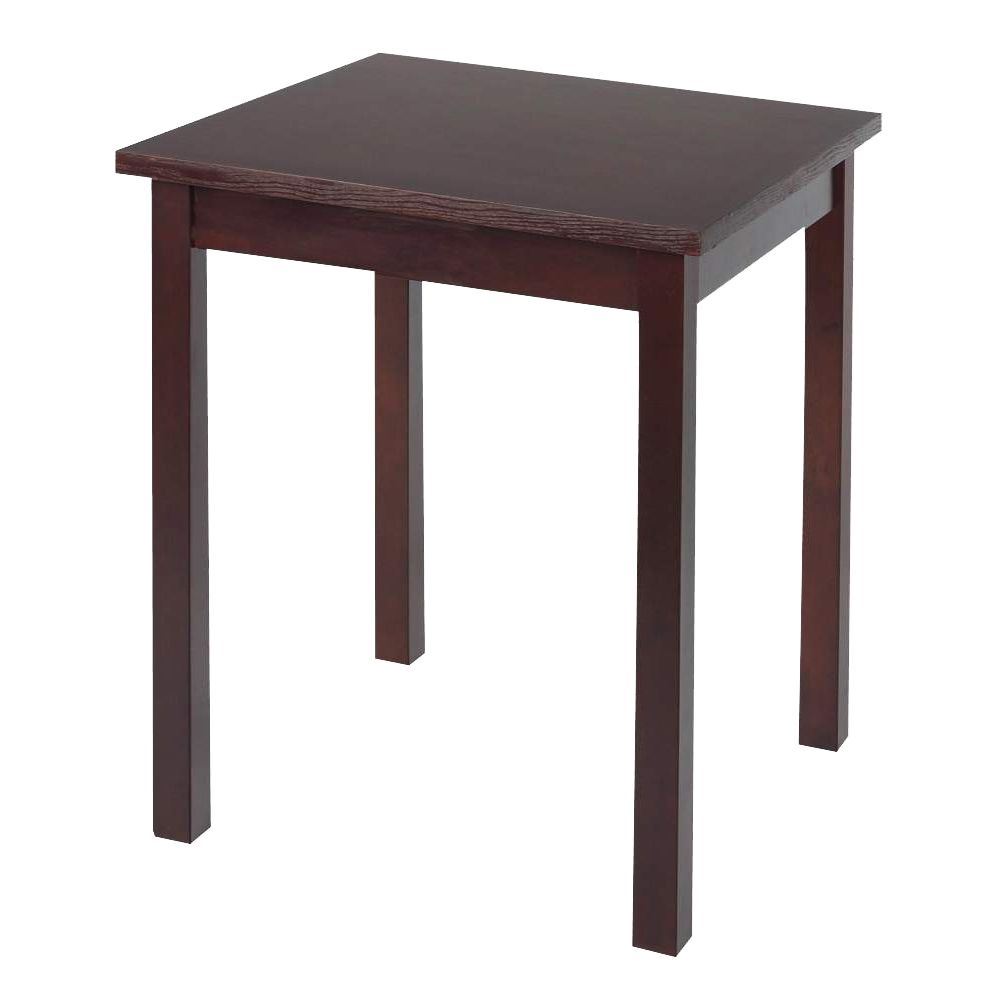 Table de restaurant Auberge wengé 70 x 70 cm