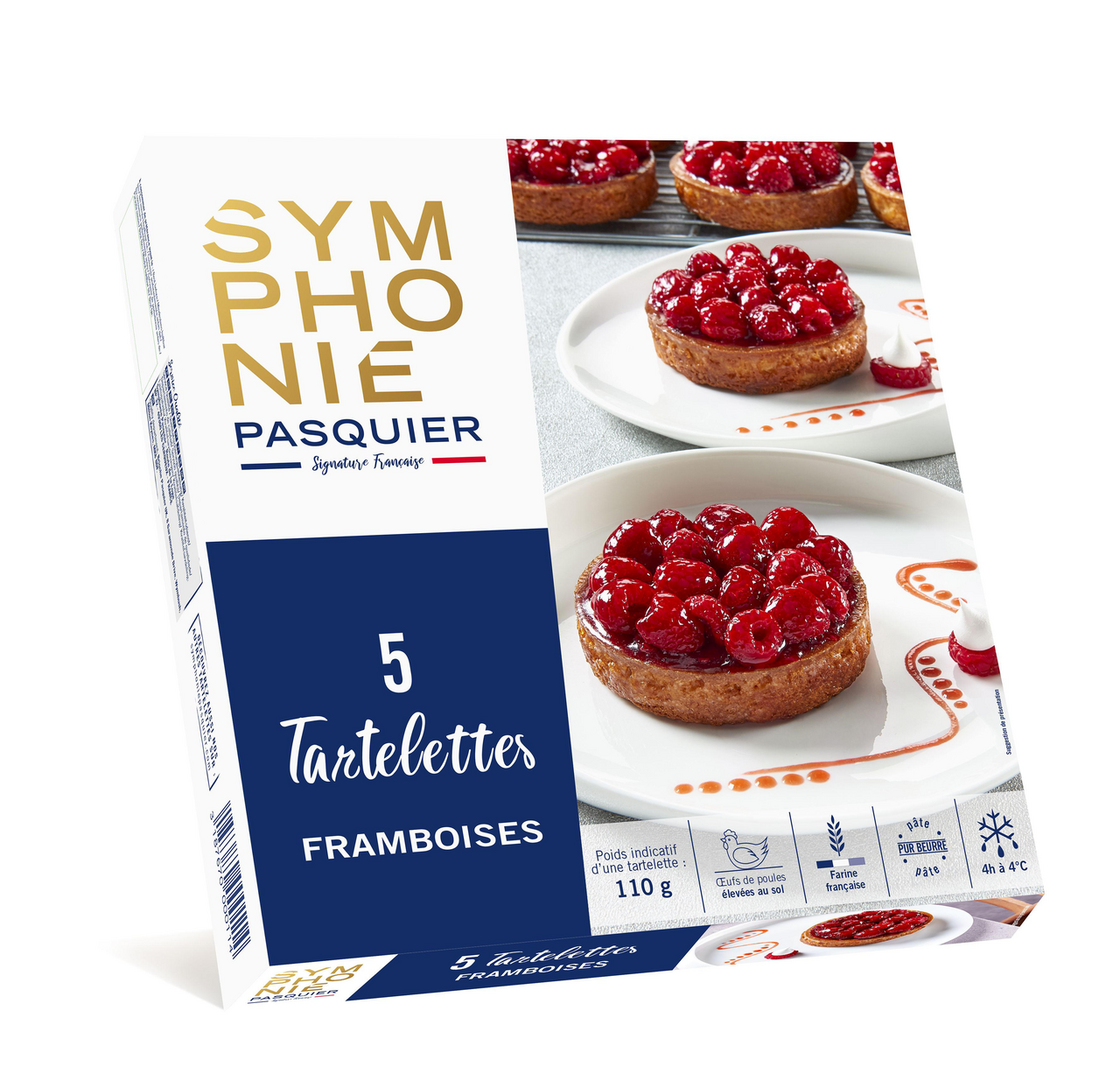 SYMPHONIE PASQUIER Tartelettes framboise 5 x 110 g