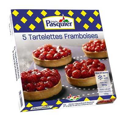 Tartelettes Framboise 5 X 110 G Pasquier Metro