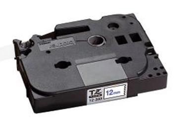 Ruban laminé bleu / fond blanc TZe-233