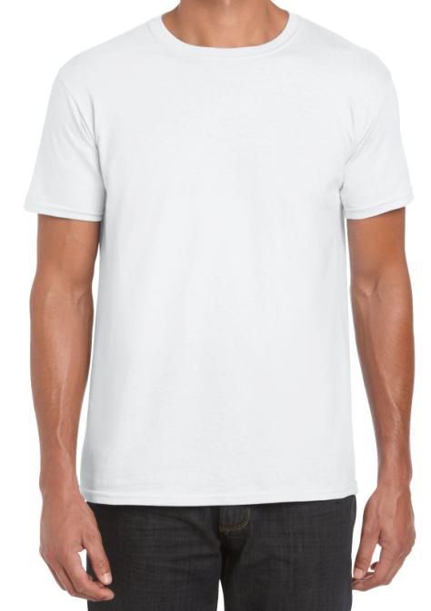 Tee-shirt manches courtes col rond blanc T.XL
