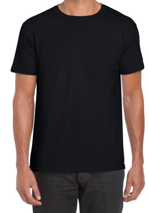 Tee-shirt manches courtes col rond noir T.S