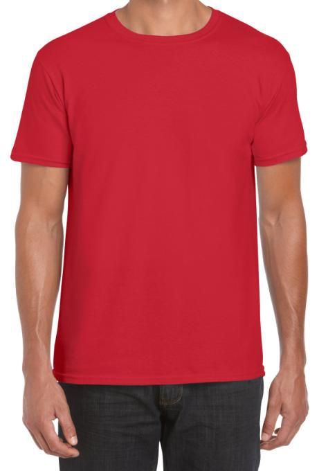 Tee-shirt manches courtes col rond rouge T.M