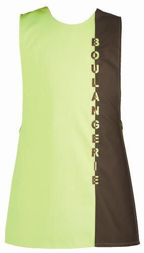 Tablier chasuble Boulangerie anis chocolat