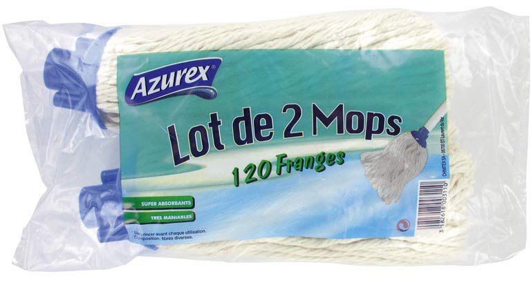 Balai Mop 120 franges (vendu par 2)