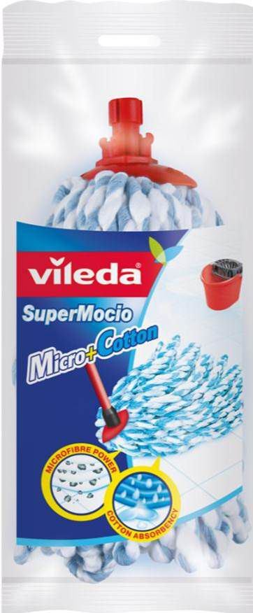 Recharge SuperMocio microfibre et coton Vileda