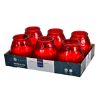 METRO PROFESSIONAL Verre Bistrot remplis de bougies rouge x 6