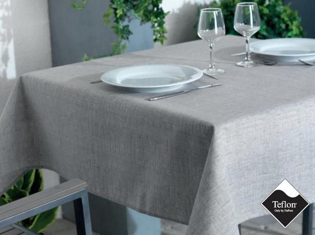 Nappe enduction Falda taupe 140 x 180 cm H-Line
