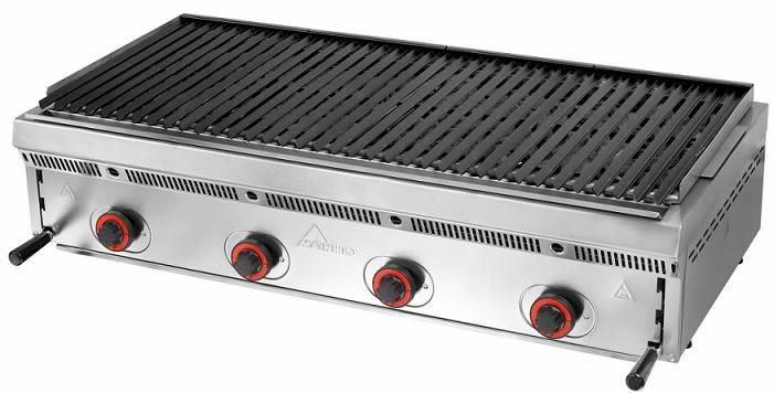 Grill à pierre de lave Parrillas Acier 120