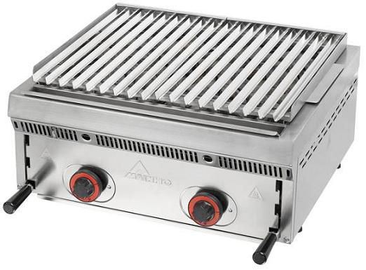 Grill à pierre de lave Parrillas Inox 60