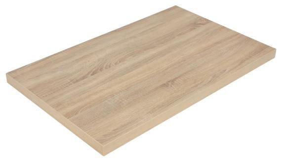 Plateau de table ABS rough oak 110 x 68 cm