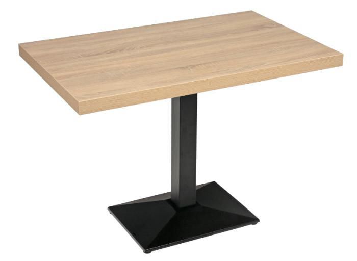 Table de restaurant Durolight cérusé et noir 110 x 68 cm