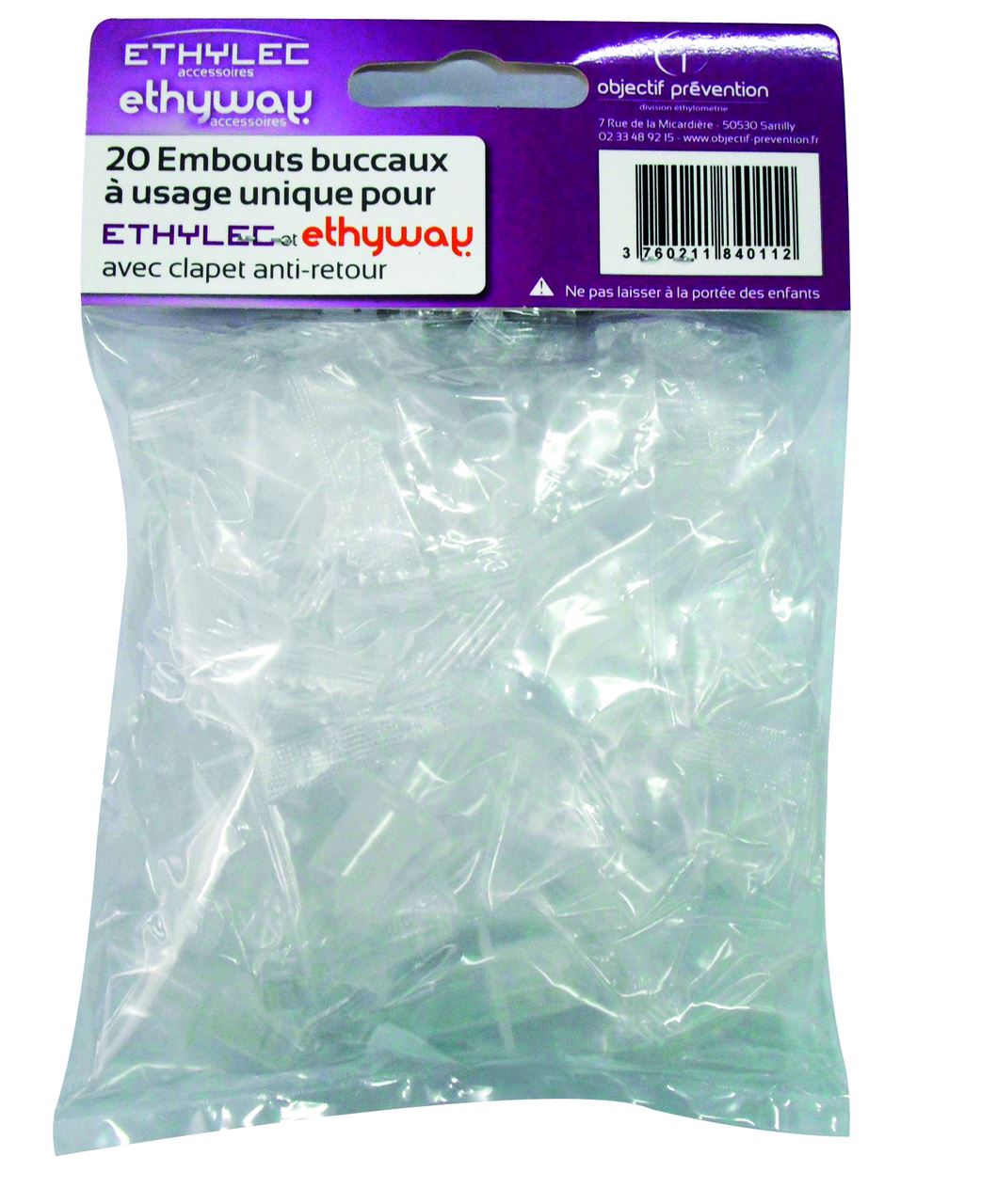 Embout ethylotest x 20 Ethylec et Ethyway V2