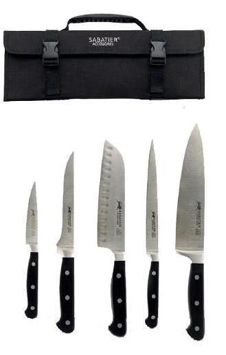 Couteau du Chef dans trousse nylon x 5 Lion Sabatier