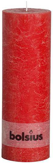 Bougie Rustic Rouge H.30 cm