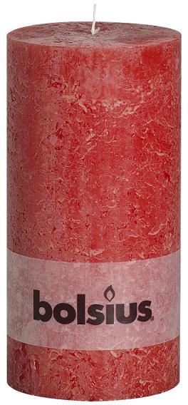 Bougie Rustic Rouge 20 cm