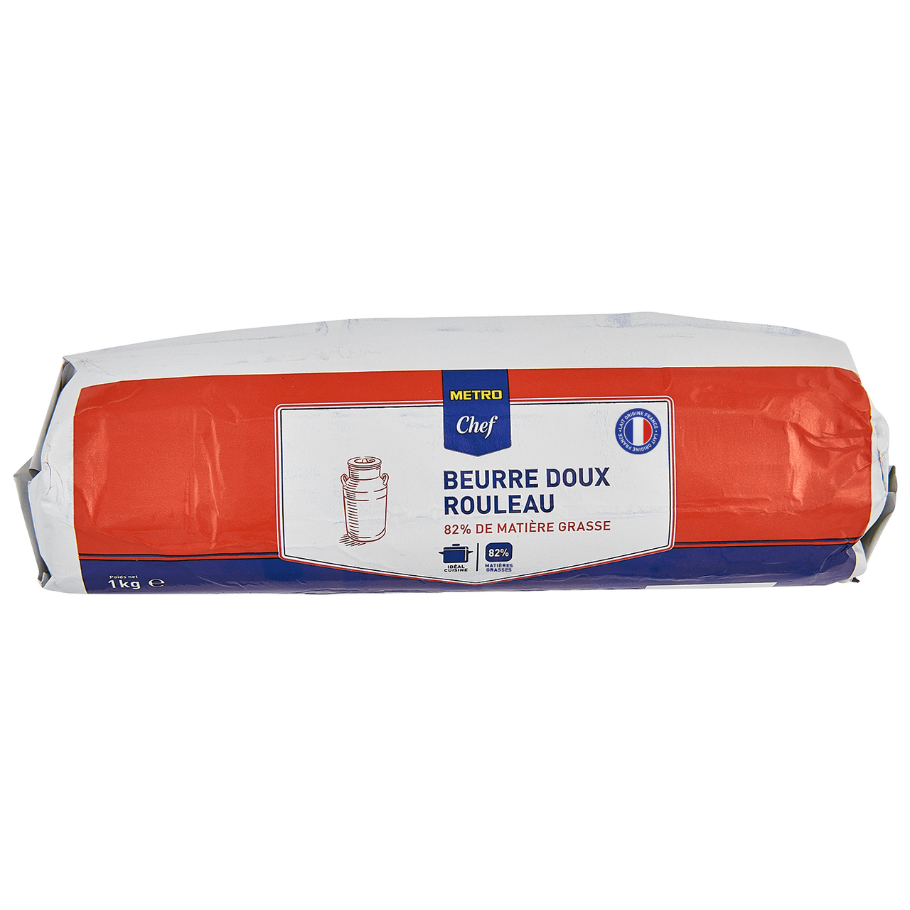 METRO Chef Beurre doux en rouleau 1 kg