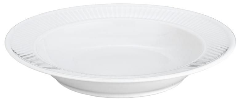 Assiette creuse Plissé blanc 22 cm Pillivuyt