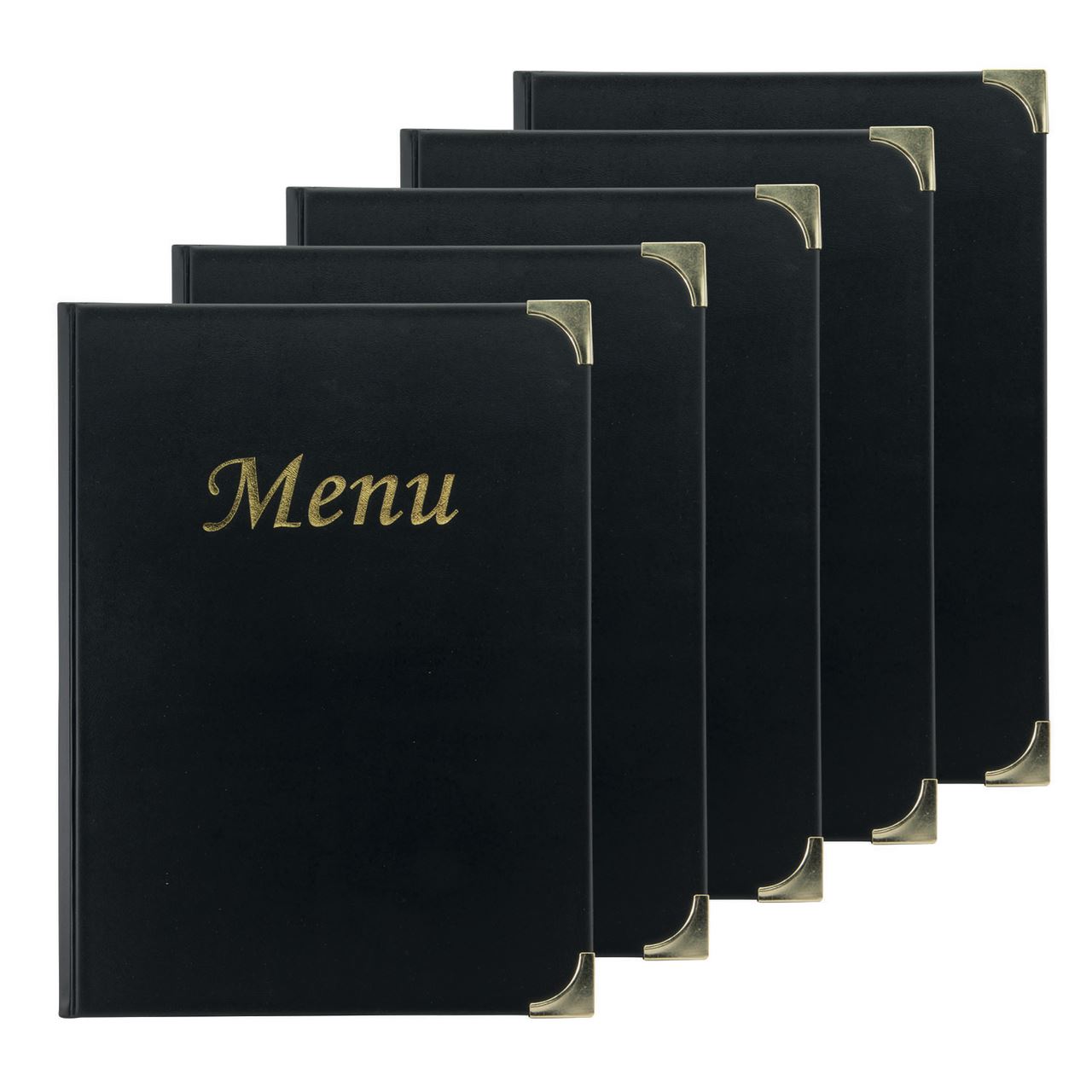 Protège menu Basique noir (vendu par 5)