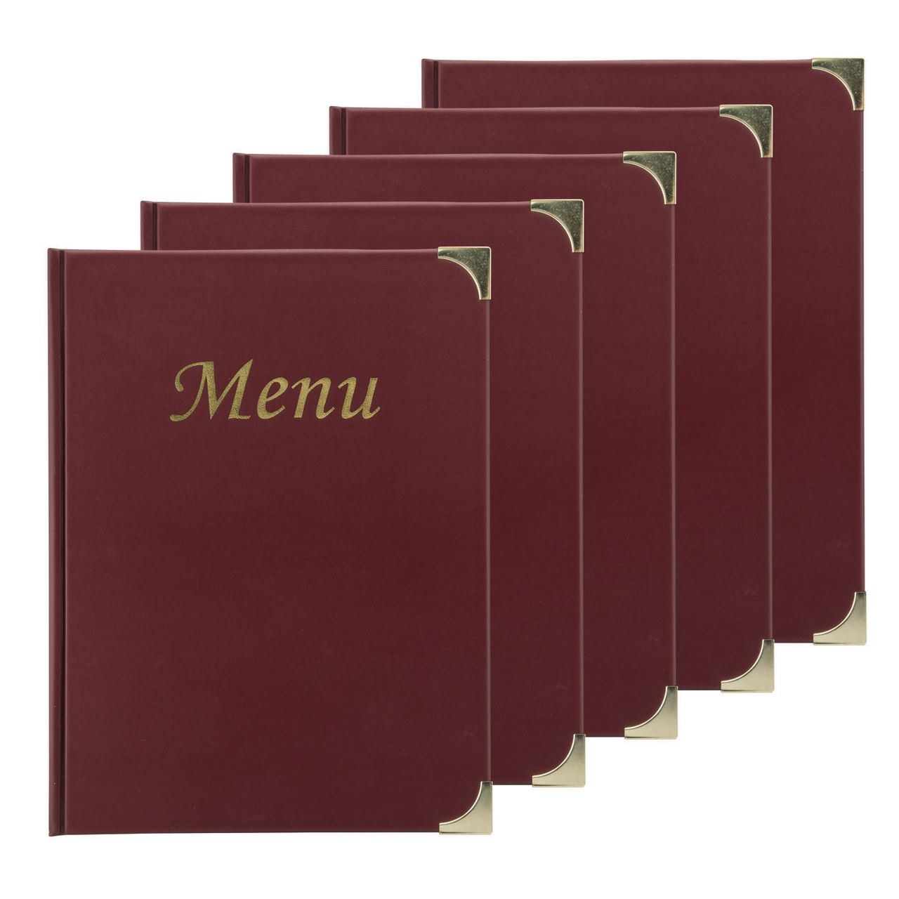Protège menu Basique bordeaux (vendu par 5)