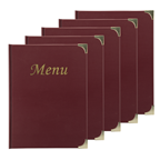 Securit Protège menu Basique bordeaux x 5