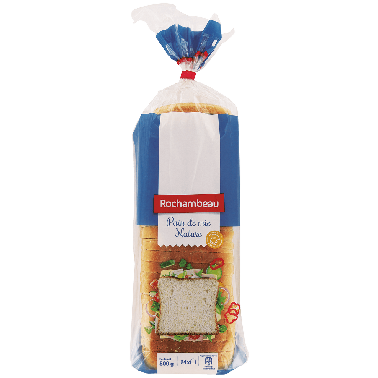Rochambeau Pain de mie nature 500 g