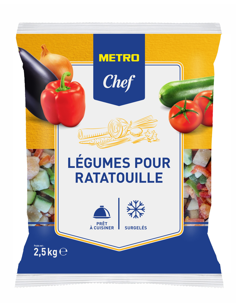 METRO Chef Ratatouille cuisinée sachet 2.5 kg