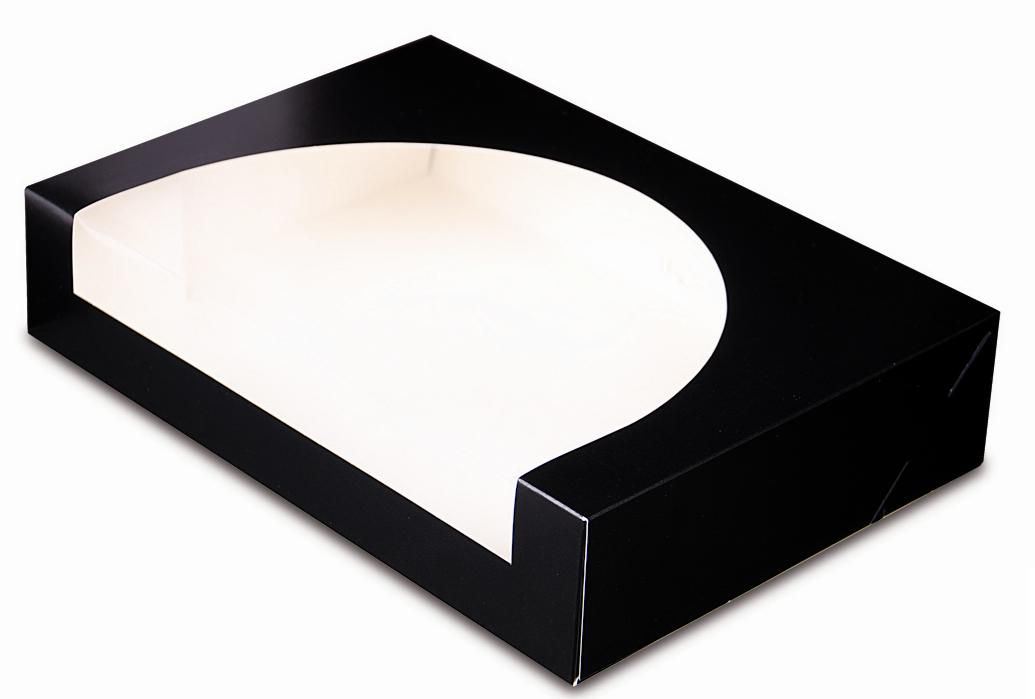 25 boites traiteur à fenêtre noir