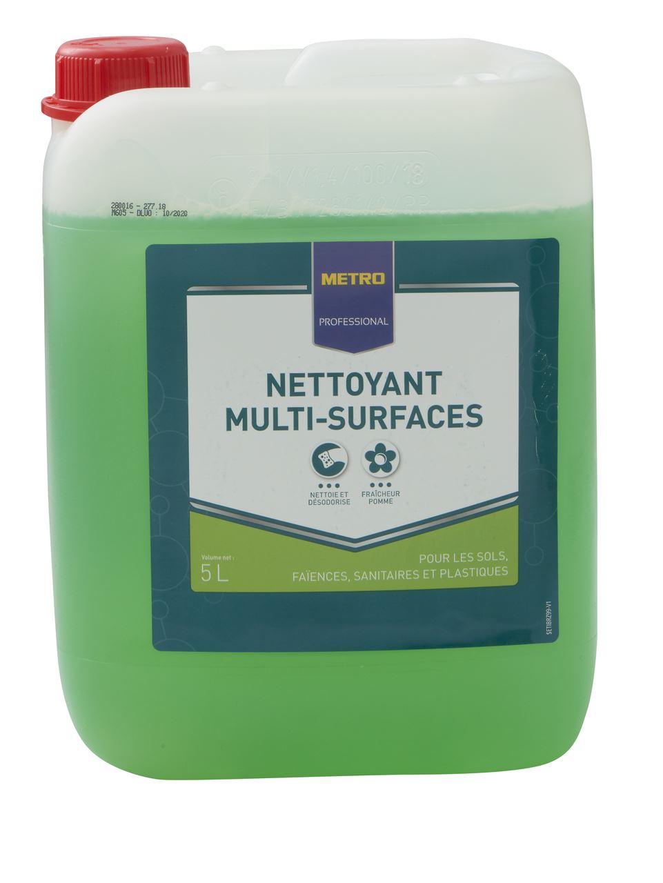 Nettoyant multi-surfaces pomme 5 L