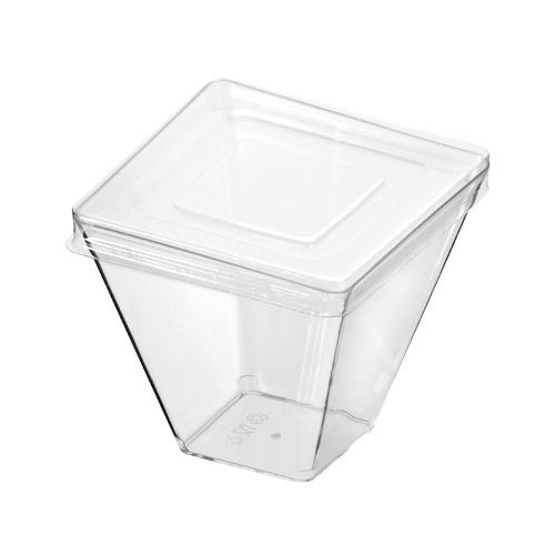 Mono portion pyramide Solia + couvercle 155 ml (vendu par 100)