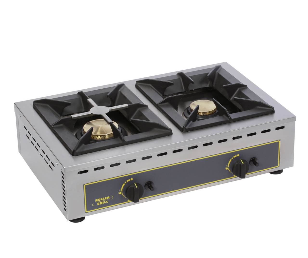 Réchaud Gaz Kemper 2 Feux 2600W - Plaque Cuisson Portable Camping Blanc