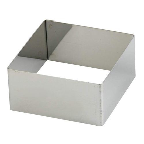 Cadre à tarte inox carré 6 x 6 cm H.3 cm x 10 Lacor