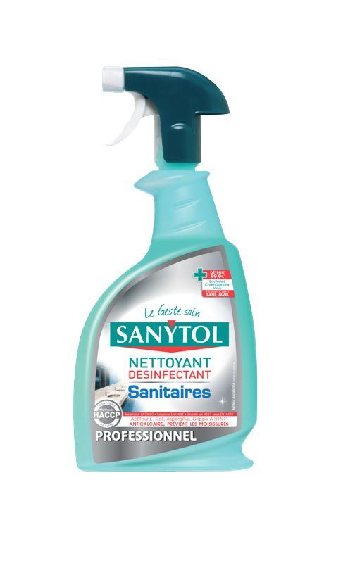 Nettoyant désinfectant sanitaires sans javel 750 ml Sanytol