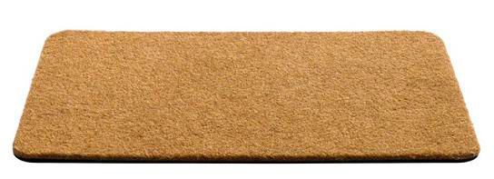 Tapis coco synthétique beige L.60 x l.100 cm