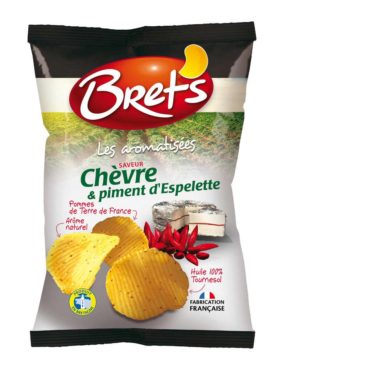 Bret'S Chips saveur chèvre piment d'espelette 125 g