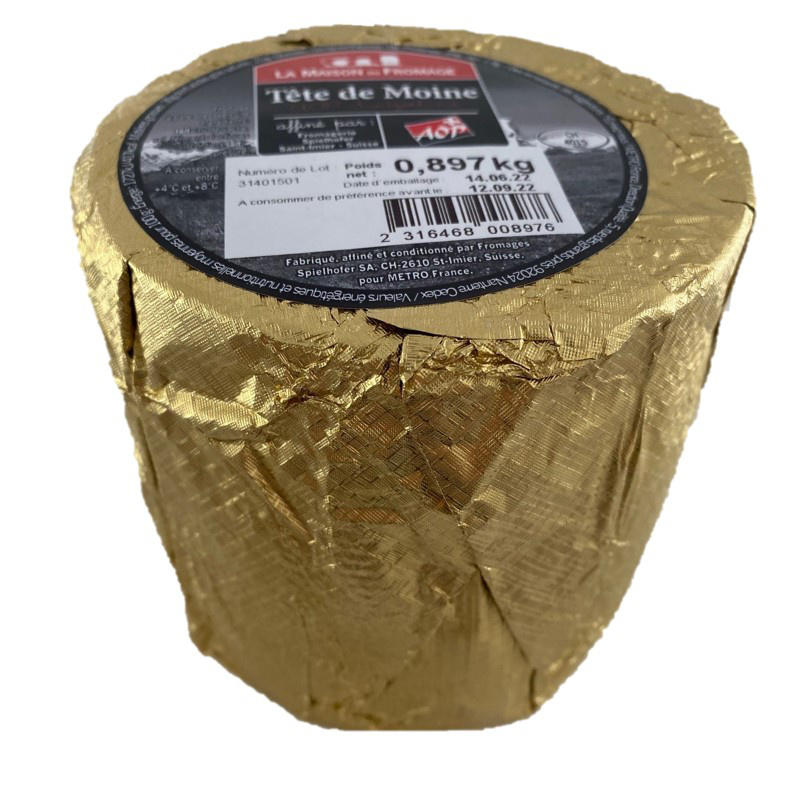 LA MAISON DU FROMAGE Tête de Moine Gold AOP 36% MG 