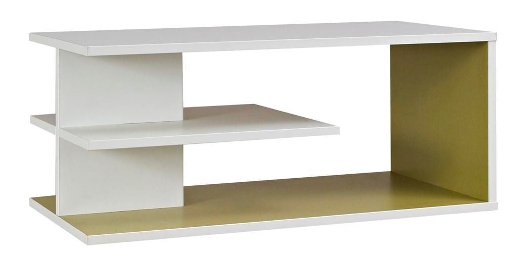 Top surmeuble Sunday blanc et kiwi