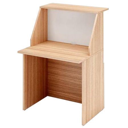 Banque d'accueil module haut L.80 cm Musa noyer