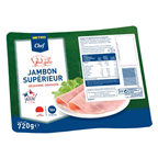 Jambon cuit Supérieur 16 tranches 720 g METRO Chef