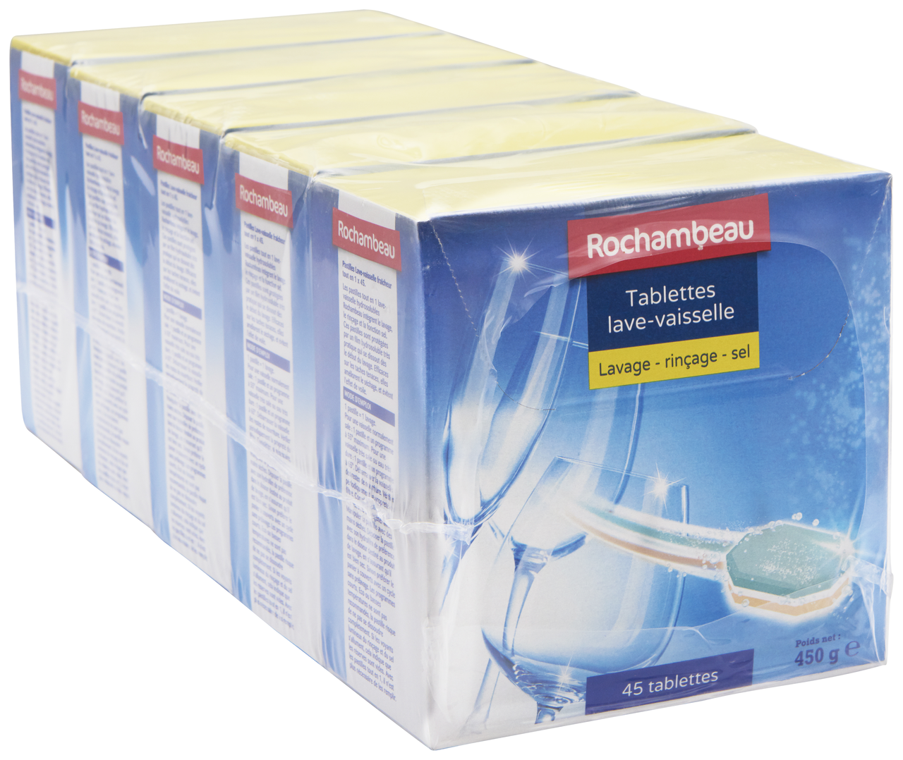 Rochambeau Pastille lave-vaisselle Tout en 1 x 45