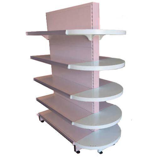 Tête de gondole demi-ronde H.164 x L.70 x P.30 cm Europ'Metal