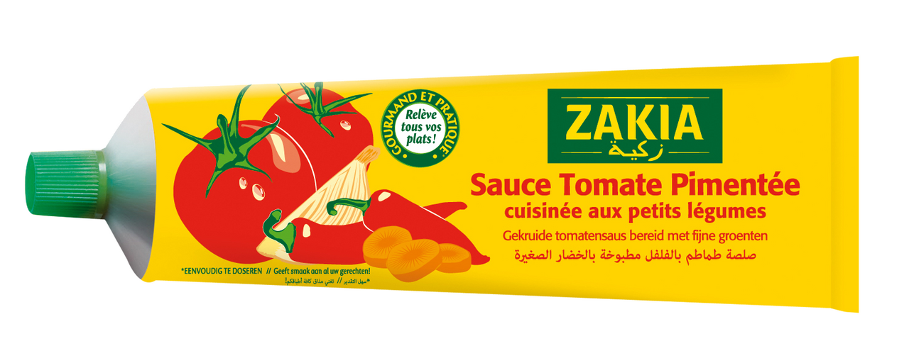 ZAKIA Sauce tomate pimentée halal 180 g