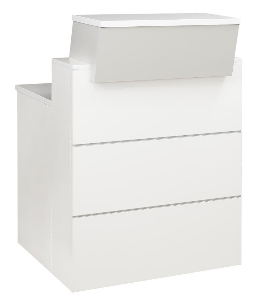 Banque d'accueil module haut L.80 cm Sunday gris clair