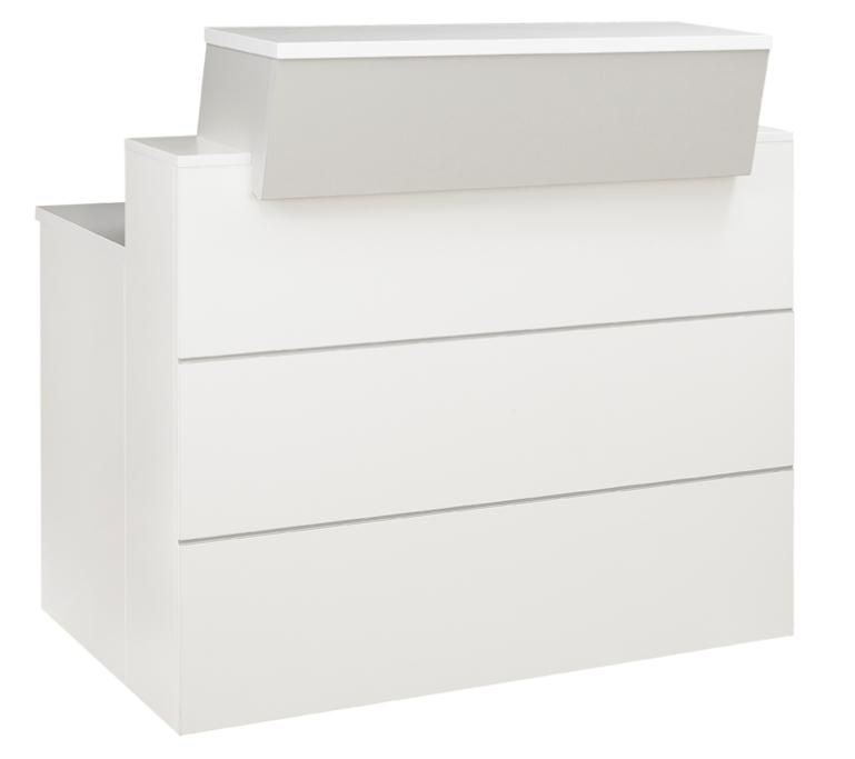 Banque d'accueil module hautL.120 cm Sunday gris clair