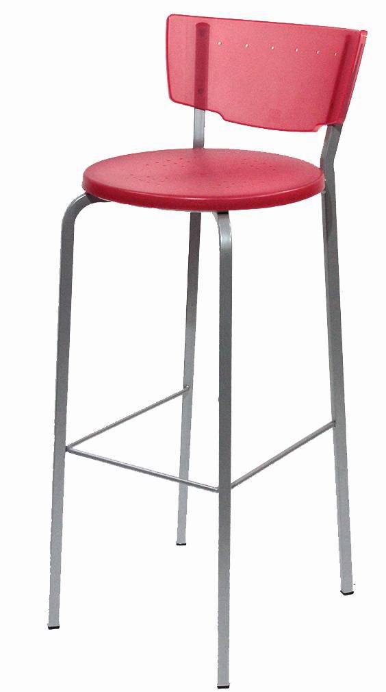 Tabouret de bar Ines rouge