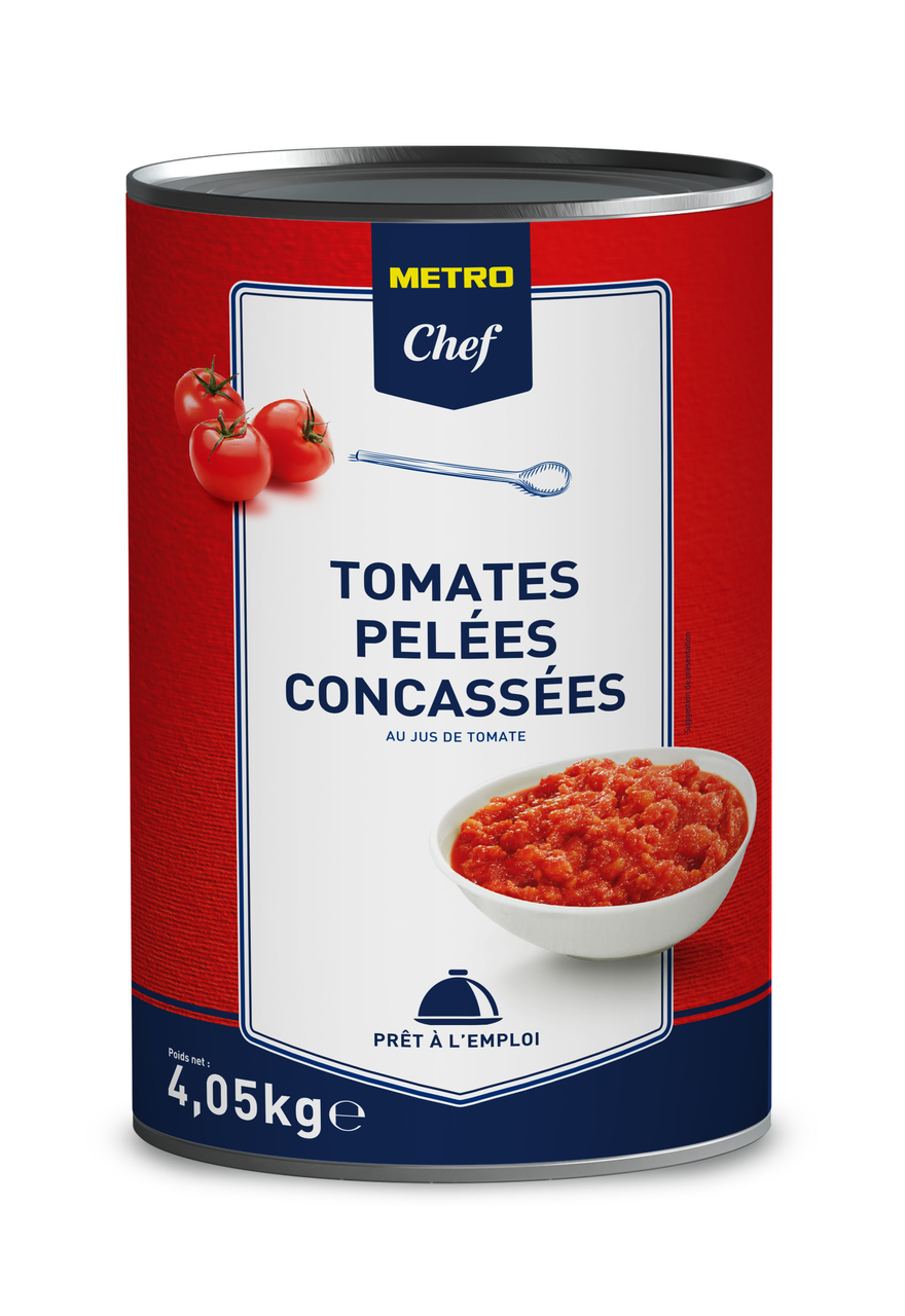 METRO Chef Tomates pelées concassées boîte 5/1 4.05 kg 