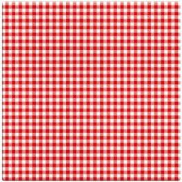 Plateau de table Select carré Vichy rouge 70 x 70 cm SM France - 053492