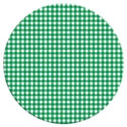 Plateau de table Select rond Vichy vert 60 cm SM France - 053518